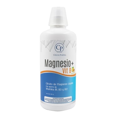 Citrato de Magnesio + Vitamina B1, B3 y B12, 900 ml, CPN