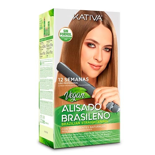 Pack Kativa Alisado Brasileño Shampoo, Acondicionador, Masc y Guantes