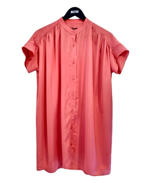 VESTIDO RECOGIDO CORAL