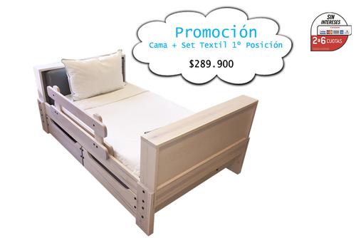 PROMOCIÓN CAMA BLANCO ALBAYALDE + TEXTIL