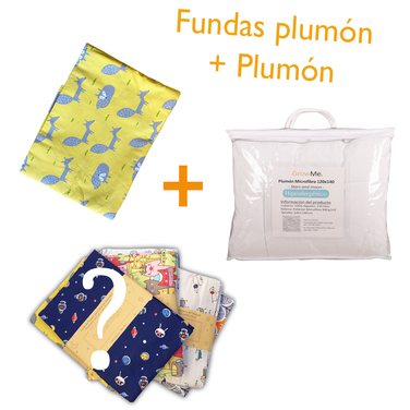    Funda Plumón Yellow Fox + otra Funda a elección + Plumón (todo para 1ra. Posición - 120x140)