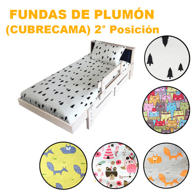 FUNDA DE PLUMÓN (CUBRECAMA) 2° Posición (120x180) - Selecciona el diseño