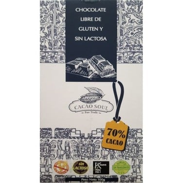  Cacao Soul Barra de Chocolate Orgànico 70% Cacao - 100 grs