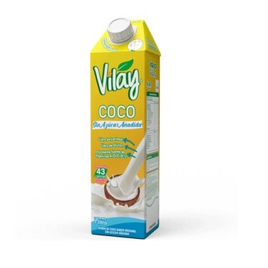Vilay Bebida Vegetal Coco Sin Azúcar - 1 Litro 