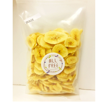  Banana Chips Dulce Allfree - 200 grs