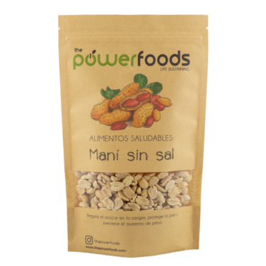 Maní sin Sal POWERFOODS - 250 grs