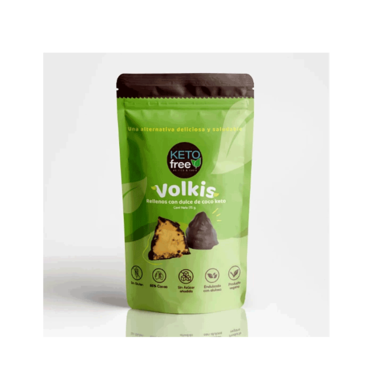 Volkis Rellenos con Dulce de Coco Keto - 175 grs