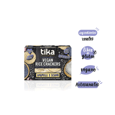  Tika Vegan Rice Amapolas y Sésamo - 100 grs