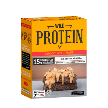  Caja Wild Protein Chocolate Mani - 225 grs