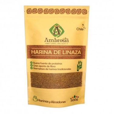 Ambrosia Harina de Linaza - 500 grs