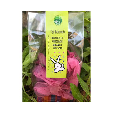 Dinkenesh Huevitos de Chocolate Orgánico - Sin Gluten 55% Cacao 5 unidades