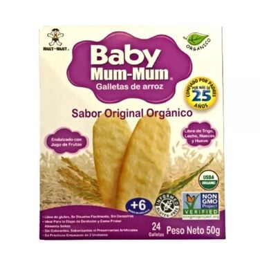 Galletas de Arroz Original Baby Mum Mum - 50 grs