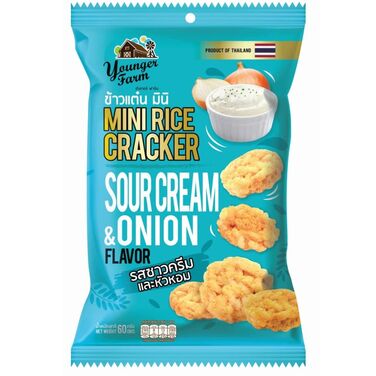 Mini Rice Cracker Sour Cream - 60 grs