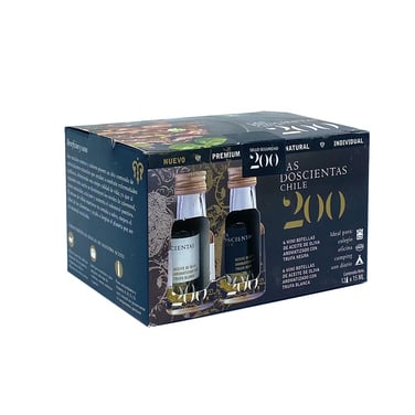 Pack de Aceite de oliva Extra Virgen Las 200 Trufa Blanca y Trufa Negra 15 ml 12 unidades