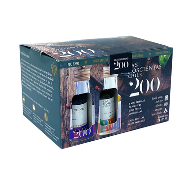 Pack Aceite de oliva Extra Virgen Las 200 Blend  y Aceto balsámico di moderna15 ml 12 unid