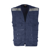CHALECO GEOLOGO CANVAS  AZUL