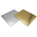 Pack 500 bandejas aluminizadas metal free 19x26 cms. (Oro-Plata)