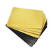 Pack 100 bandejas aluminizadas metal free 13,5x14 cms. (Oro-Negro)