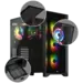 Gabinete Gamer CORSAIR iCUE 4000X RGB, ATX, USB-C, cristal templado, Negro - 4000X_BLACK_41.webp