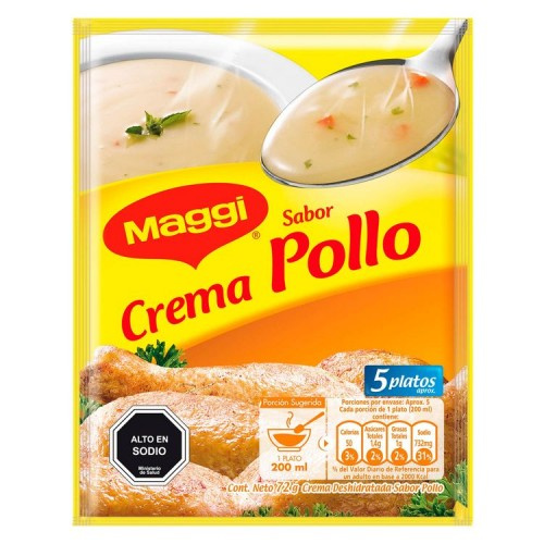 Super El Trebol - Crema Maggi Pollo 72 Grs