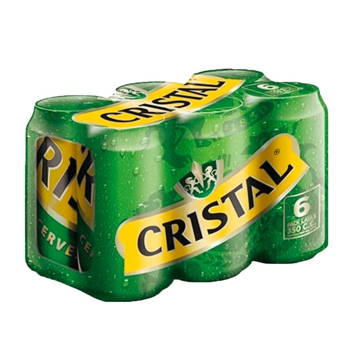 El Trebol Cristal Lata Pack 6 X 350 Cc