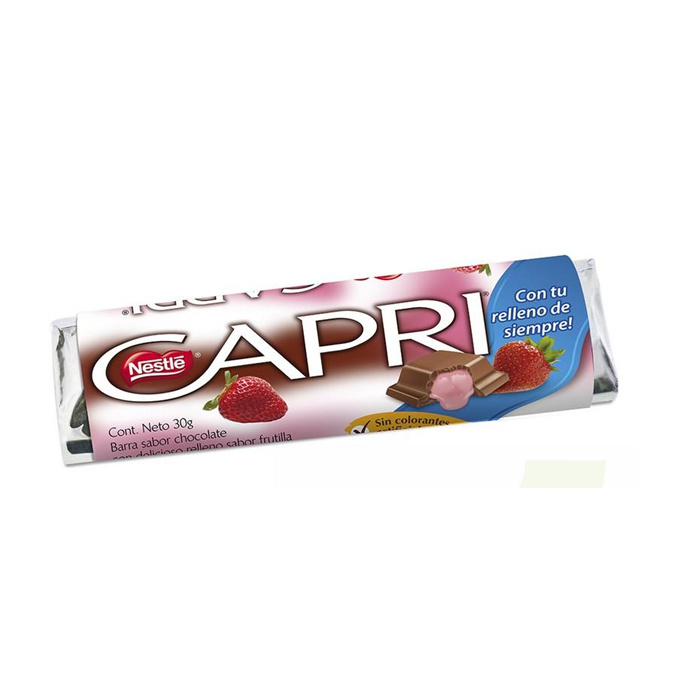 Super El Trebol - Chocolate Capri Frutilla 30 Grs