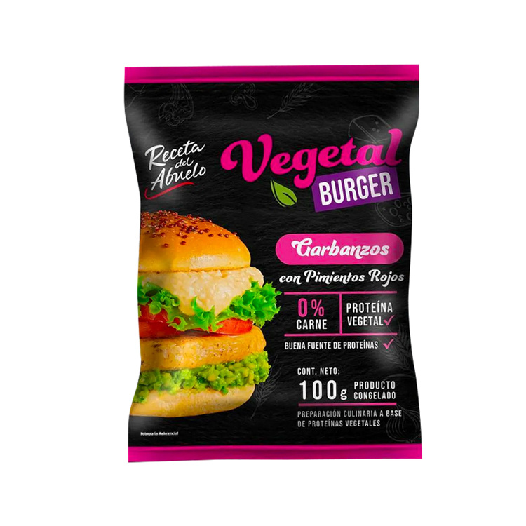 Super El Trebol - Hamburguesa Burger Garbanzos Receta del Abuelo 100 gr