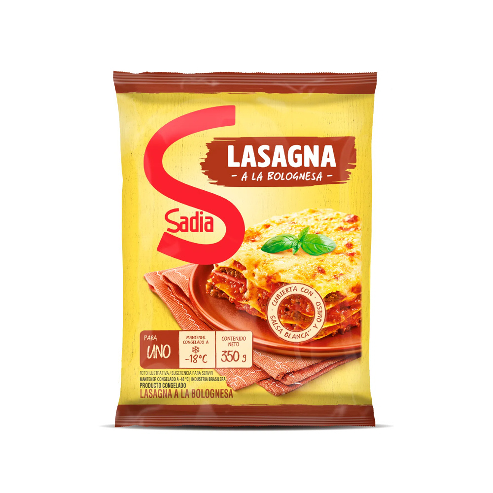 Super El Trebol - Lasagna A La Bolognesa Sadia 350 Gr