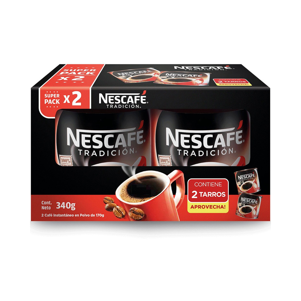 Super El Trebol Nescafé Tradicion 2 X 170 Gr