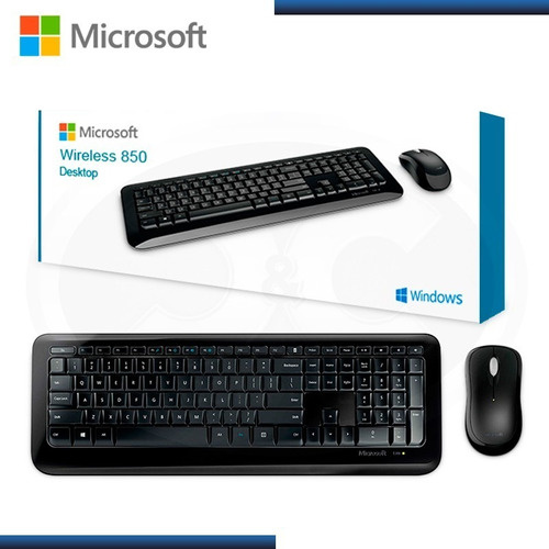 CTMAN - Kit de teclado y mouse Microsoft Wireless Desktop 850