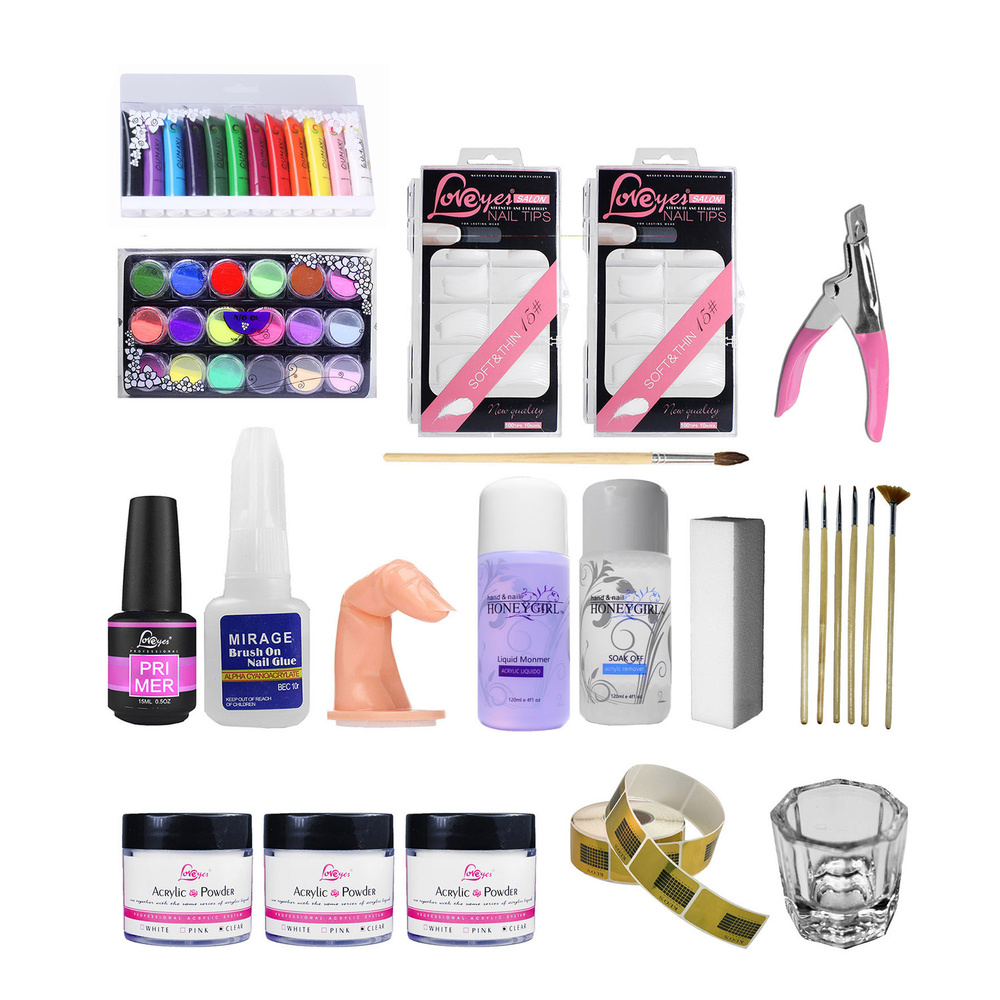 Kit completo de uñas acrílicas Profesional Loveyes - Cosmeticaval