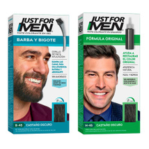 Kit shampoo elimina canas para barba y pelo 5 minutos CVL