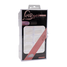 100 Tip o moldes para uñas transparentes Loveyes