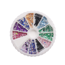 Set cristales decoración uñas manicura 12 colores