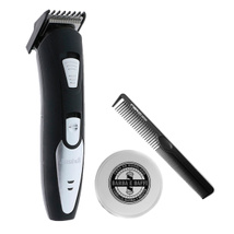 Afeitadora cortadora barba USB Barbasol peineta y cera Olio