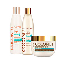 Shampoo acondicionador tratamiento Coconut organico Kativa