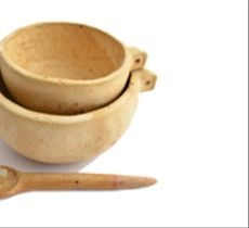 Set pocillos en cerámica gres - Beige rústico