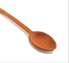 Gran cuchara tallada a mano en raulí nativo
