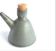 Aceitera o soyera en cerámica gres - Gris verdoso