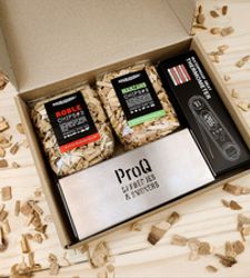 KIT REGALO Caja Ahumadora ProQ + chips de madera y termómetro