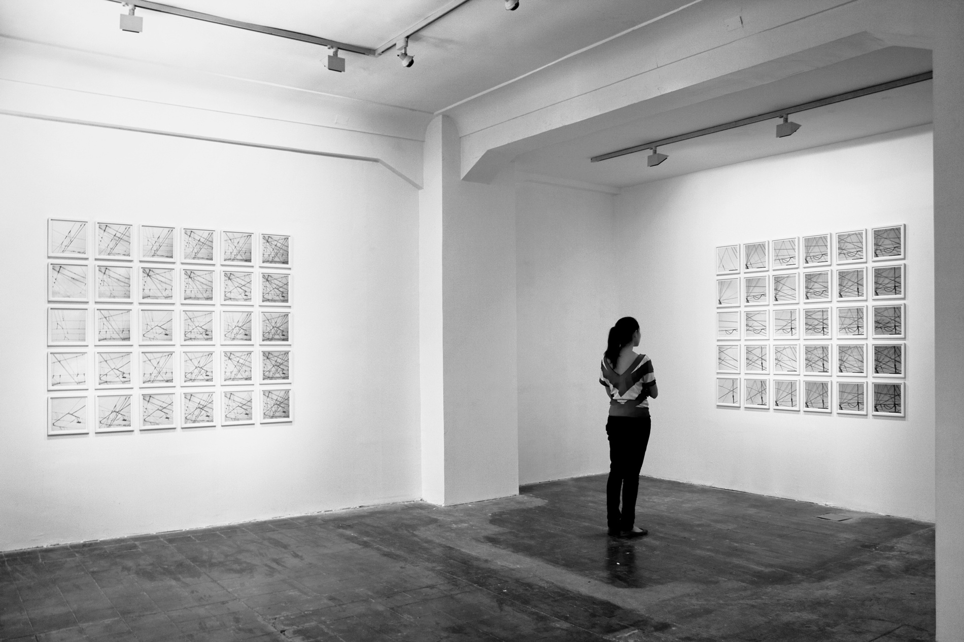 Lines 01-1 & Lines 01-2 / Installation view