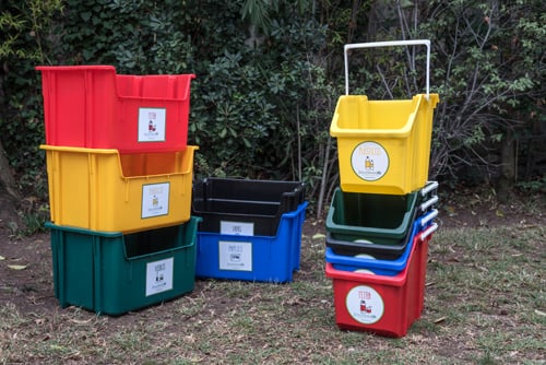 Kit de minicontenedores para reciclaje