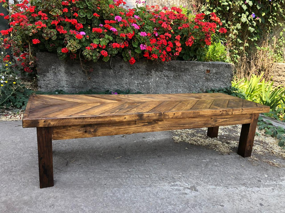 Mesa de centro de madera de pallets a medida