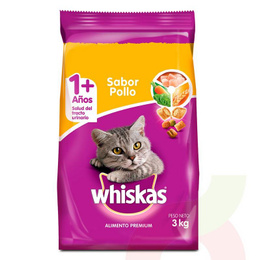 Alimento Gato Adulto Pollo Premium Whiskas 3Kg