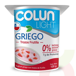 Yoghurt Colun Light Griego Frutilla