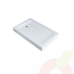 Receptáculo Acrílico con Desagüe 100x70x6.5mm 