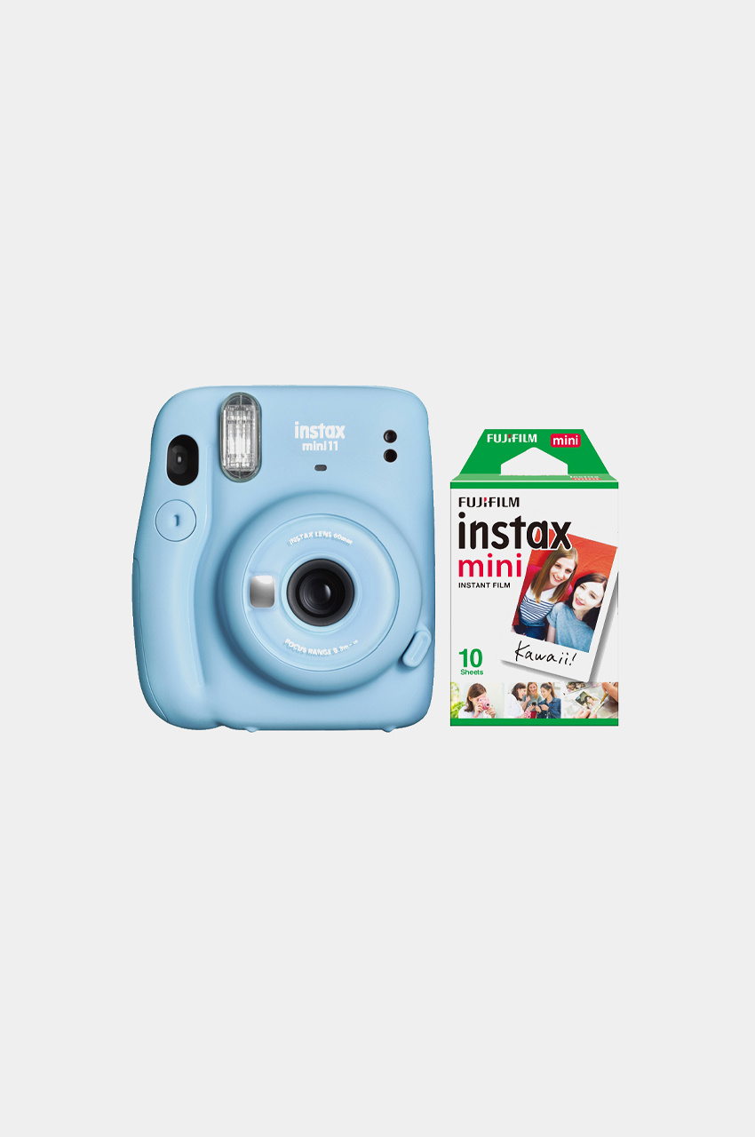 Kit Instax Mini 11 Sky Blue + Carga 10 fotos