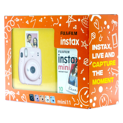 Kit Instax Mini 11 Blush Pink + Carga 10 fotos