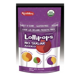Lollipops Orgánico - Sin Azúcar - 62 grs