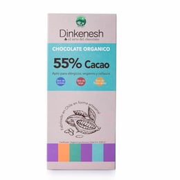 Dinkenesh Barra de Chocolate Orgánico 55% Cacao - 100 grs